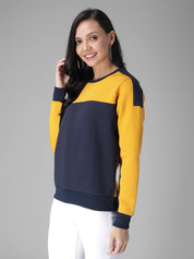 KOTTY Cotton Womens Full Sleeve Round Neck Sweatshirt