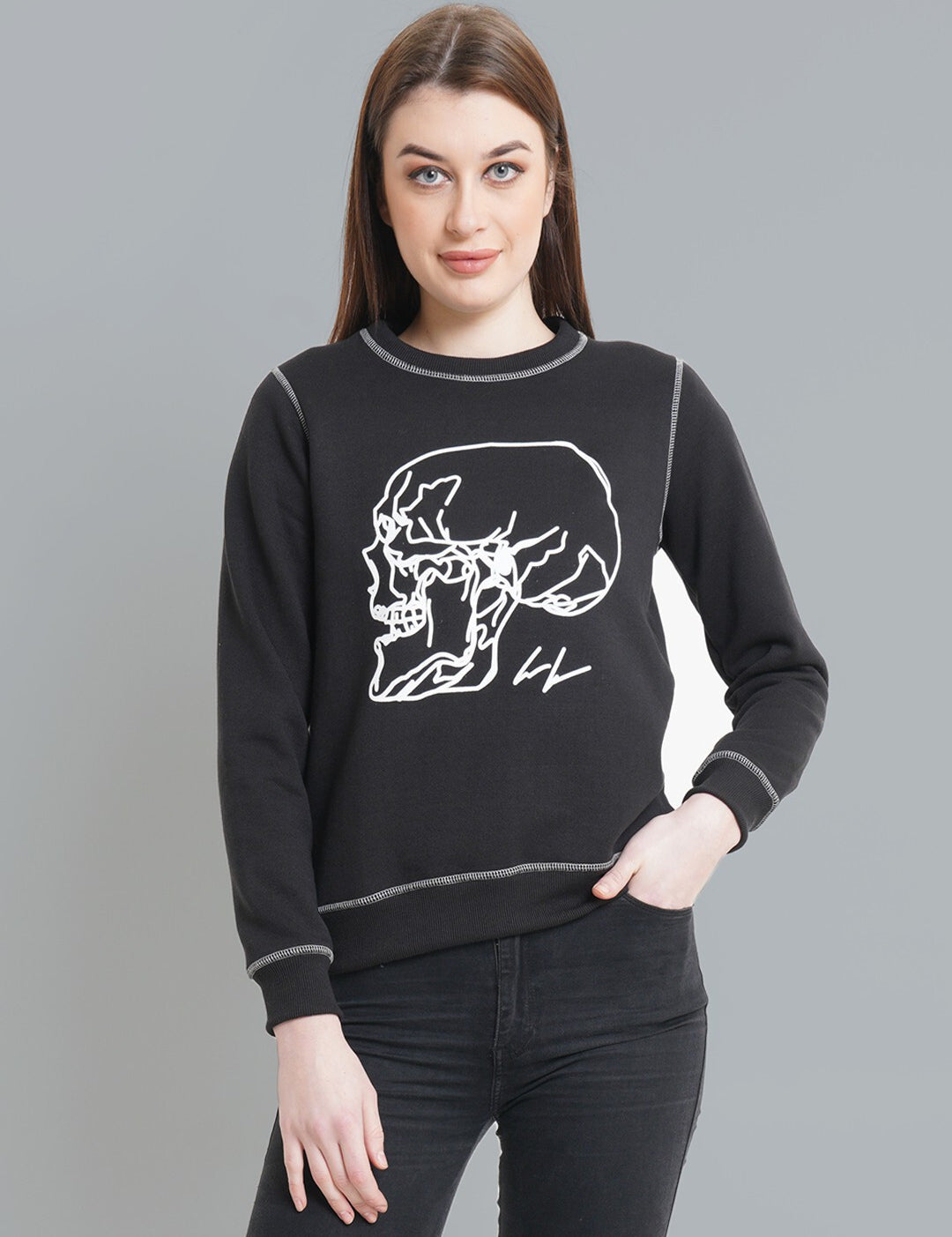 KOTTY Full Sleeve Printed Women Sweatshirt 