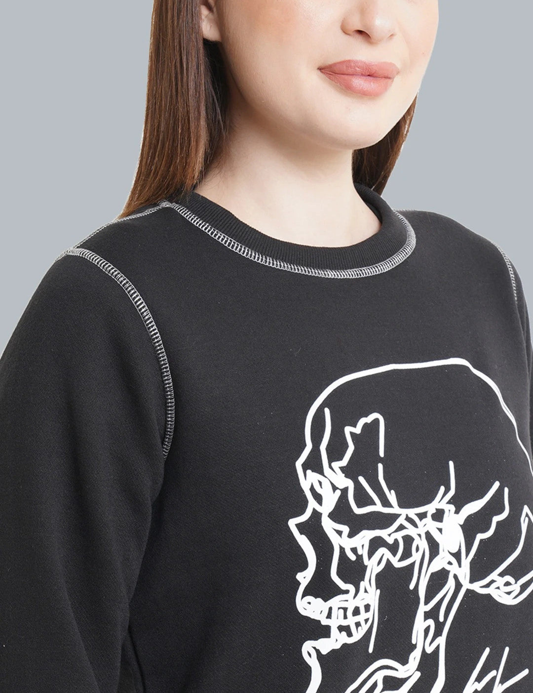 KOTTY Full Sleeve Printed Women Sweatshirt 