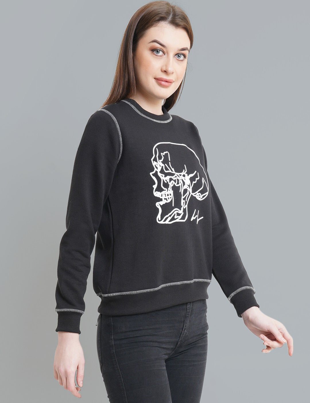 KOTTY Full Sleeve Printed Women Sweatshirt 