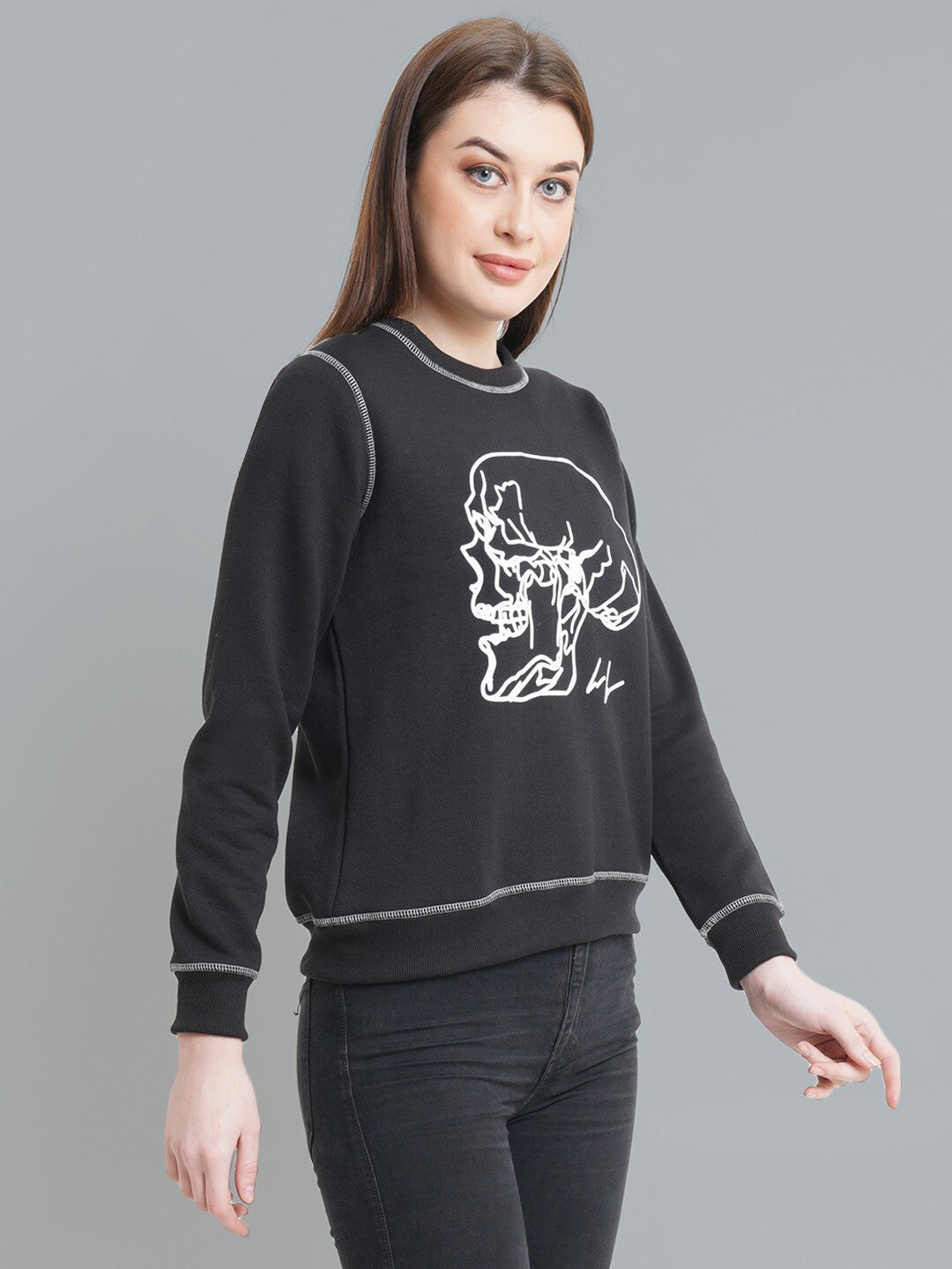KOTTY Full Sleeve Printed Women Sweatshirt 
