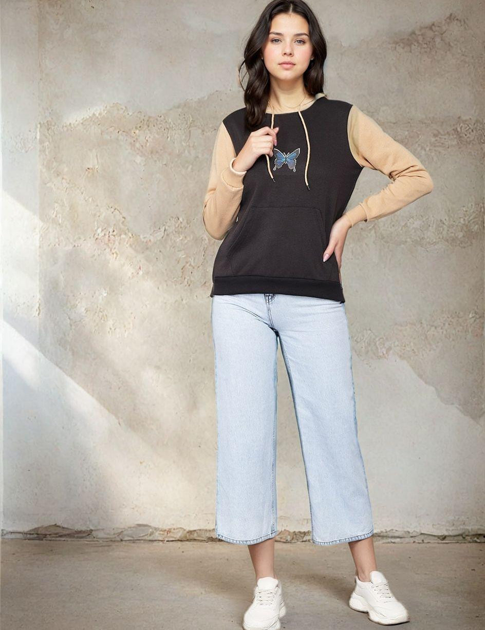 KOTTY Full Sleeve Printed Women Sweatshirt 