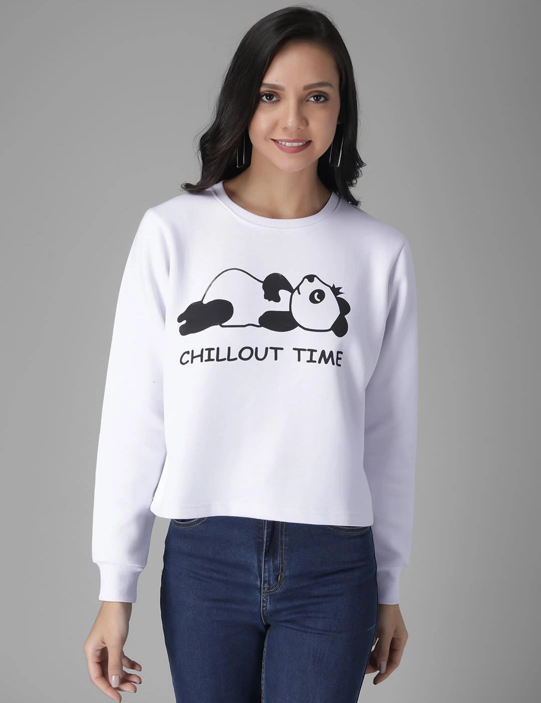 KOTTY Full Sleeve Solid Women Sweatshirt 
