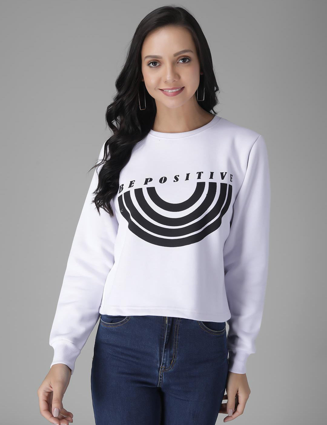 KOTTY Full Sleeve Solid Women Sweatshirt 