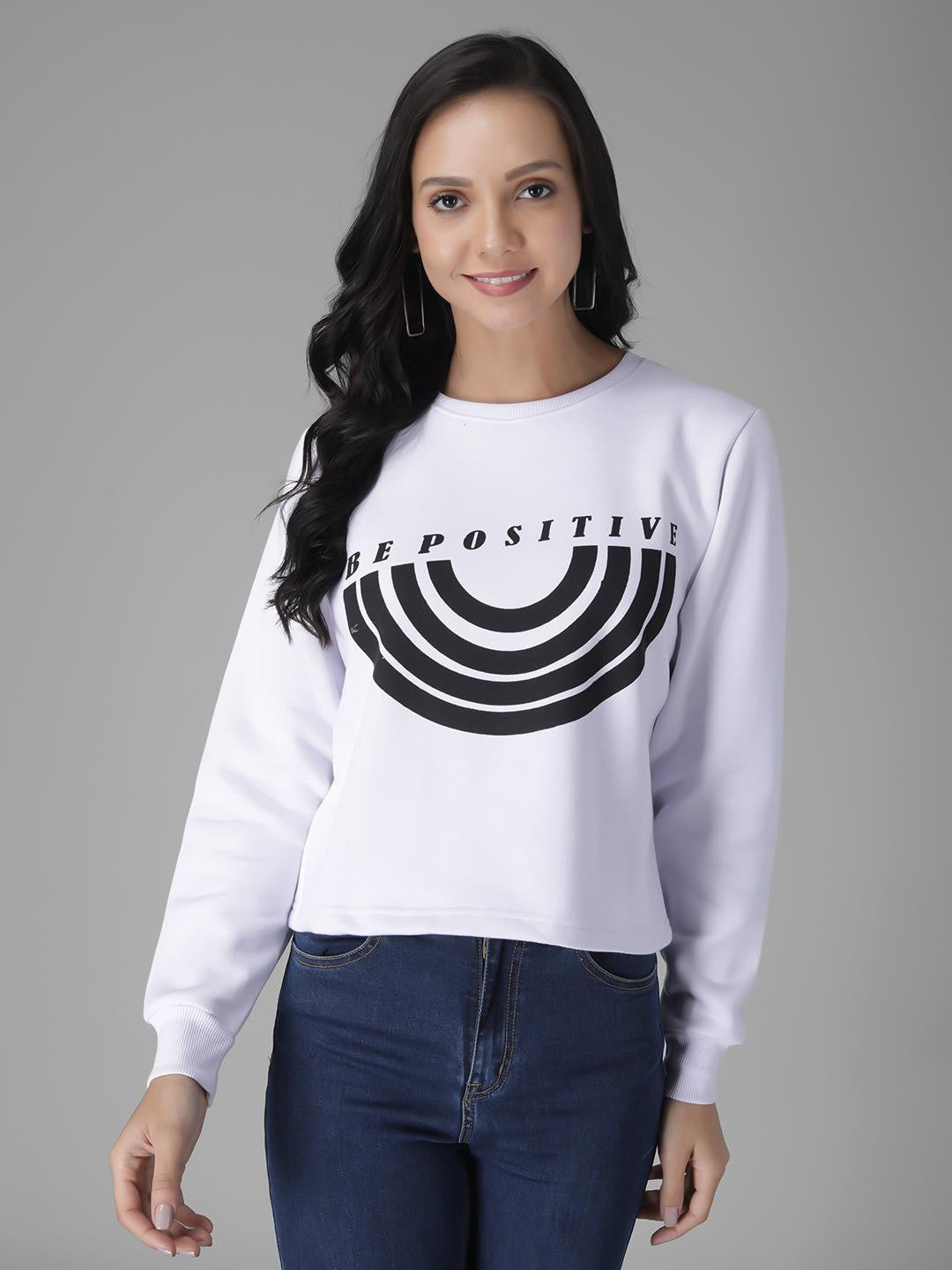 KOTTY Full Sleeve Solid Women Sweatshirt 