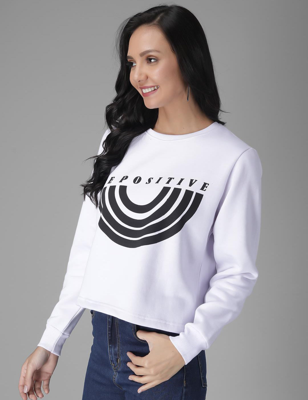 KOTTY Full Sleeve Solid Women Sweatshirt 