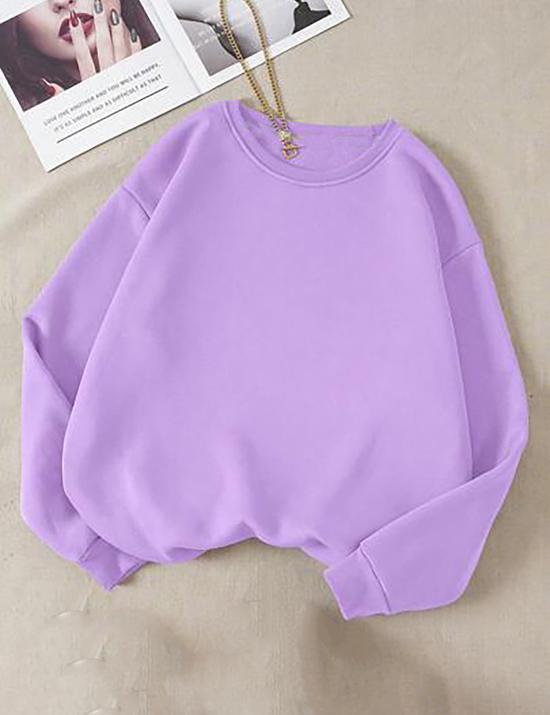 KOTTY Full Sleeve Solid Women Sweatshirt 