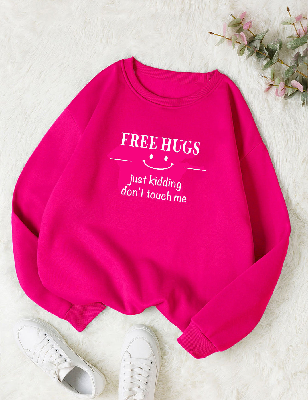 KOTTY Full Sleeve Graphic Print Women Sweatshirt 