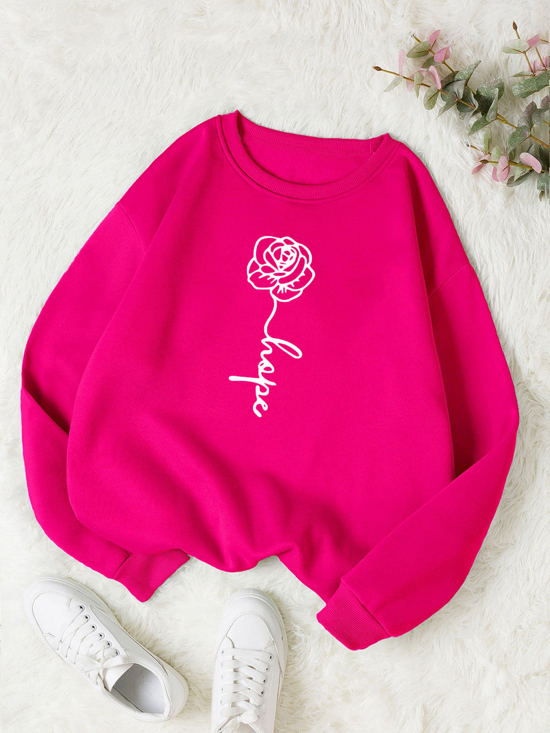 KOTTY Full Sleeve Graphic Print Women Sweatshirt 