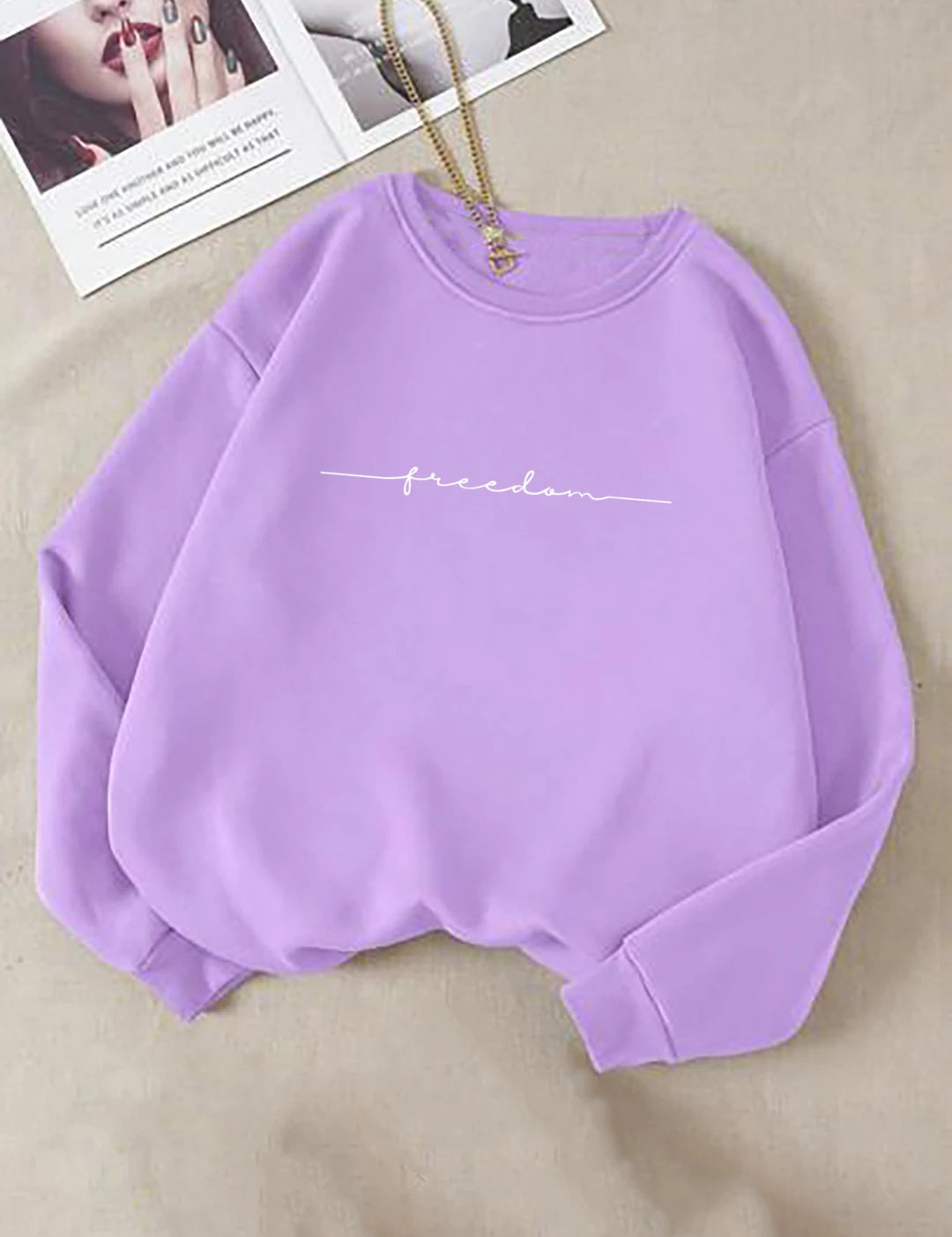 KOTTY Full Sleeve Printed Women Sweatshirt 