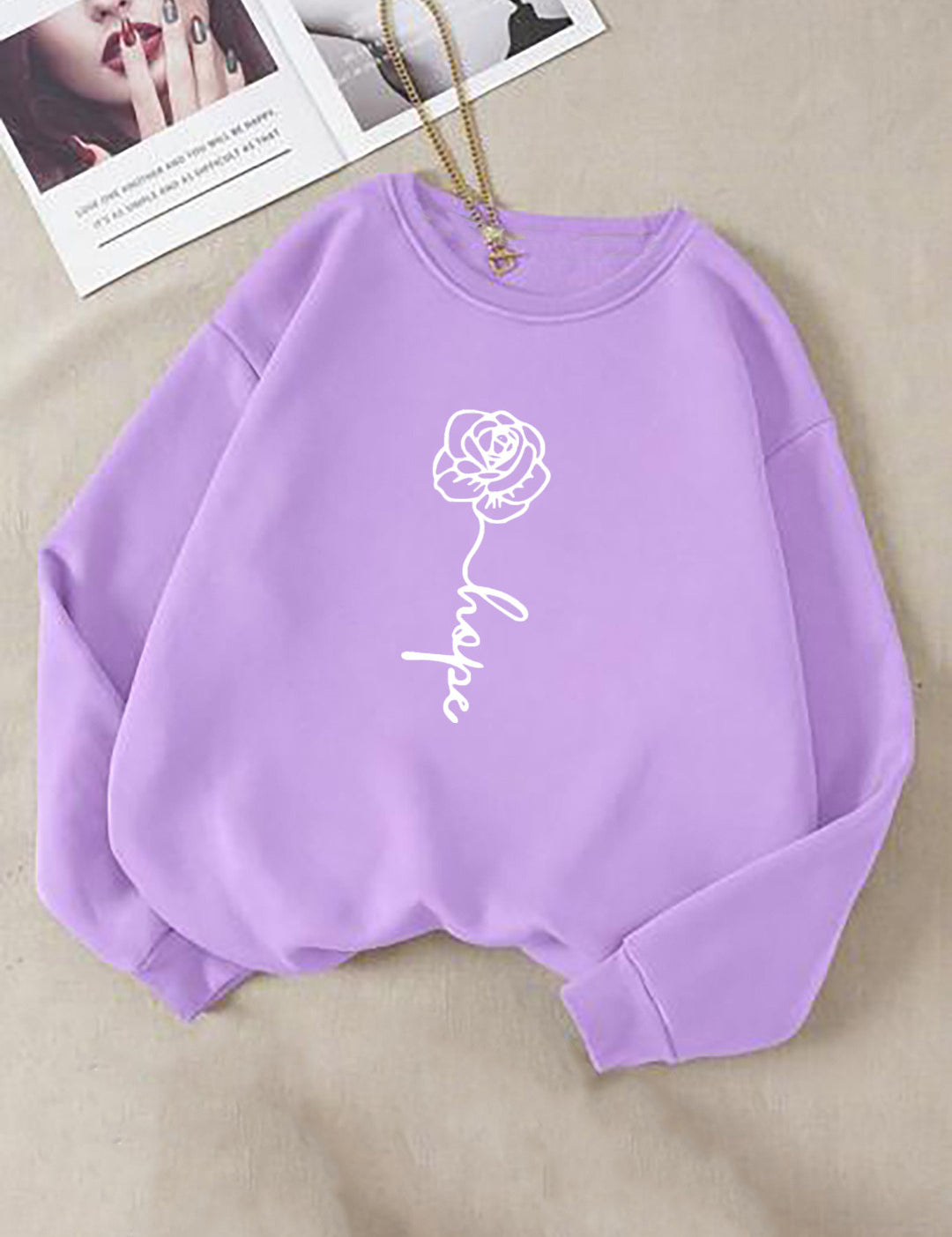 KOTTY Full Sleeve Printed Women Sweatshirt 