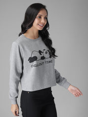 KOTTY Full Sleeve Solid Women Sweatshirt 