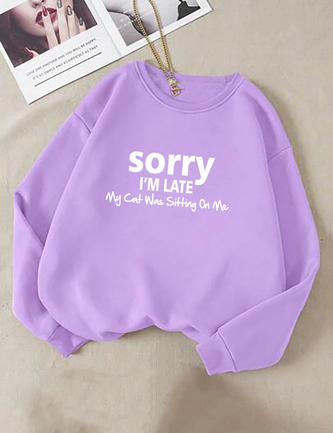 KOTTY Full Sleeve Printed Women Sweatshirt 