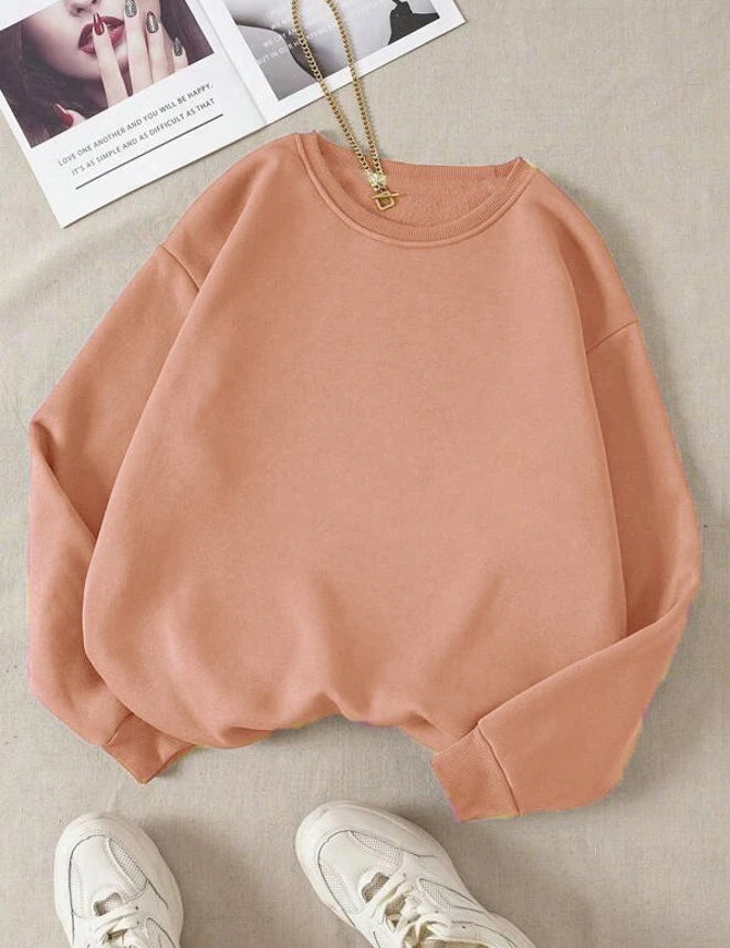 KOTTY Solid Casual Women Sweatshirt 
