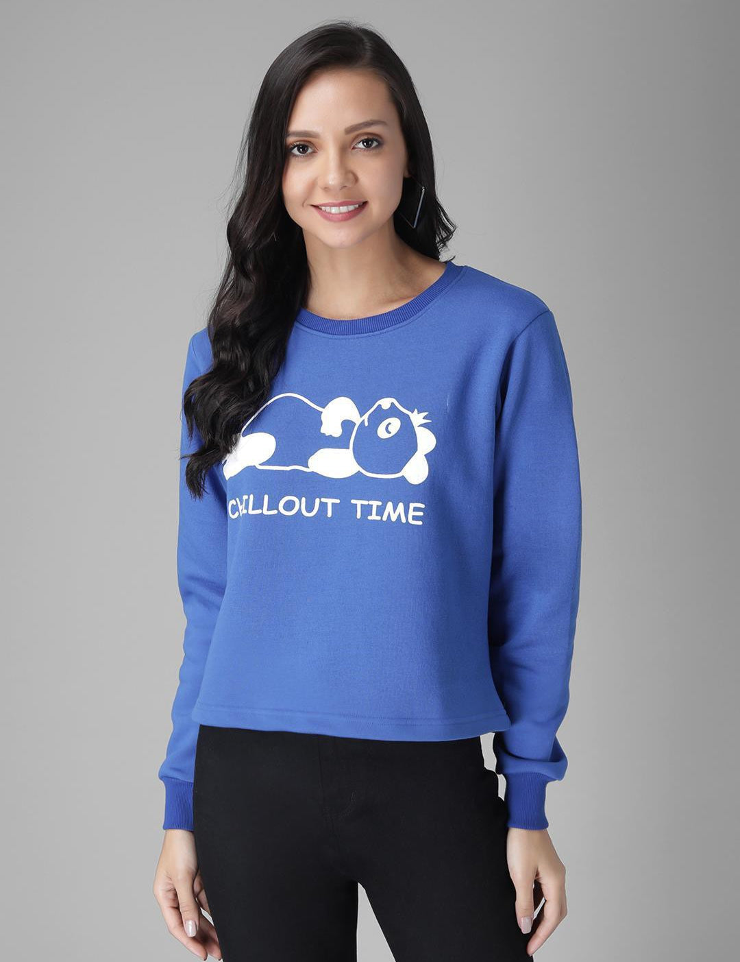KOTTY Womens Full Sleeve Sweatshirt