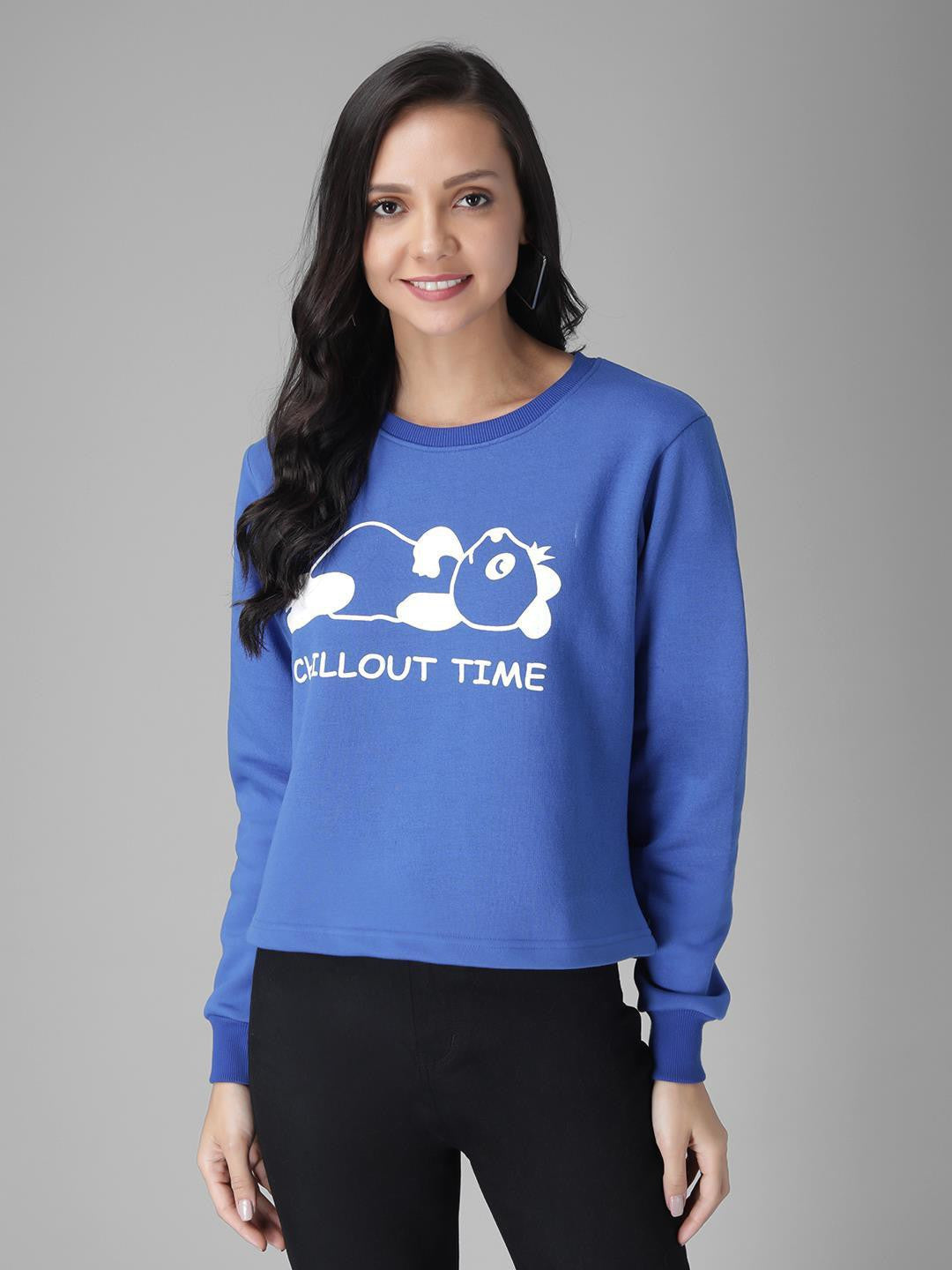 KOTTY Womens Full Sleeve Sweatshirt