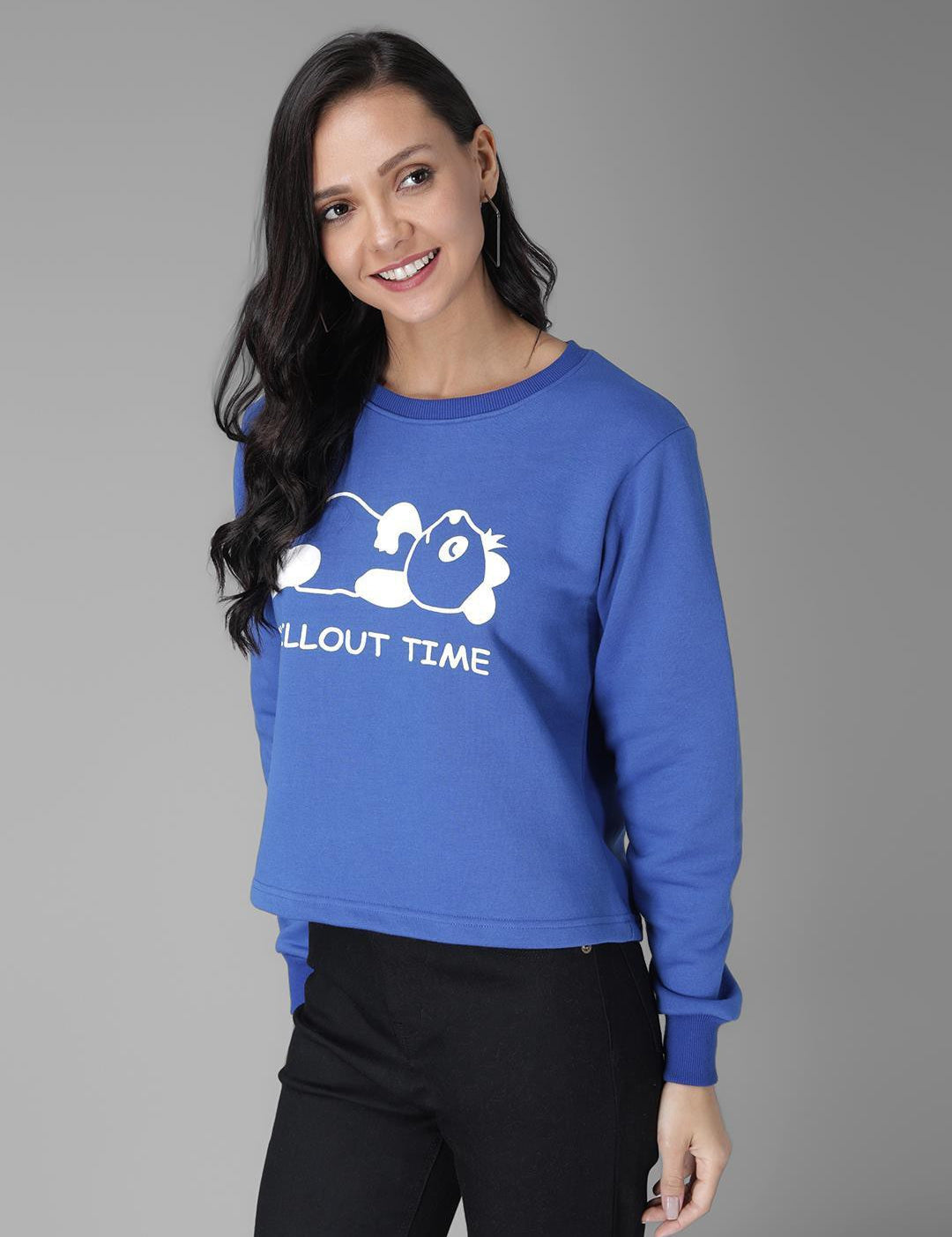 KOTTY Womens Full Sleeve Sweatshirt