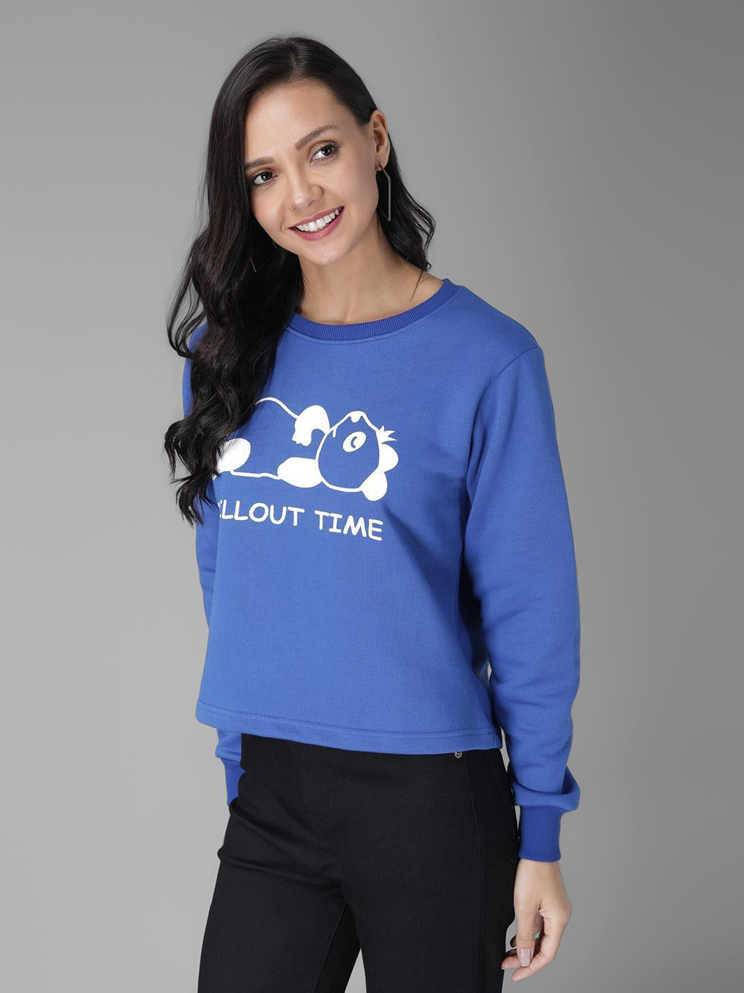 KOTTY Womens Full Sleeve Sweatshirt