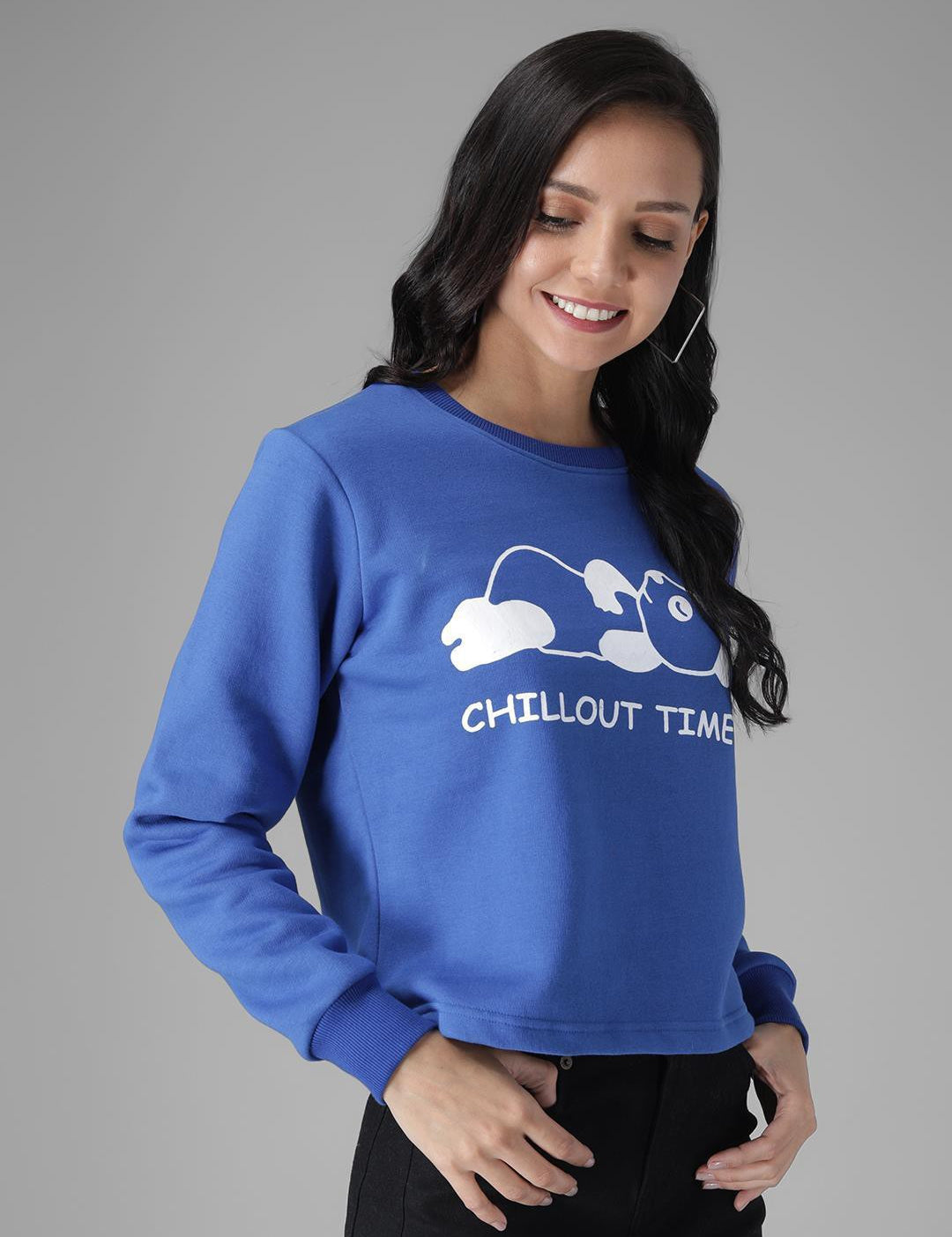 KOTTY Womens Full Sleeve Sweatshirt