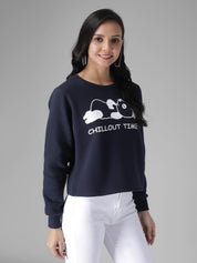 KOTTY Full Sleeve Solid Women Sweatshirt 