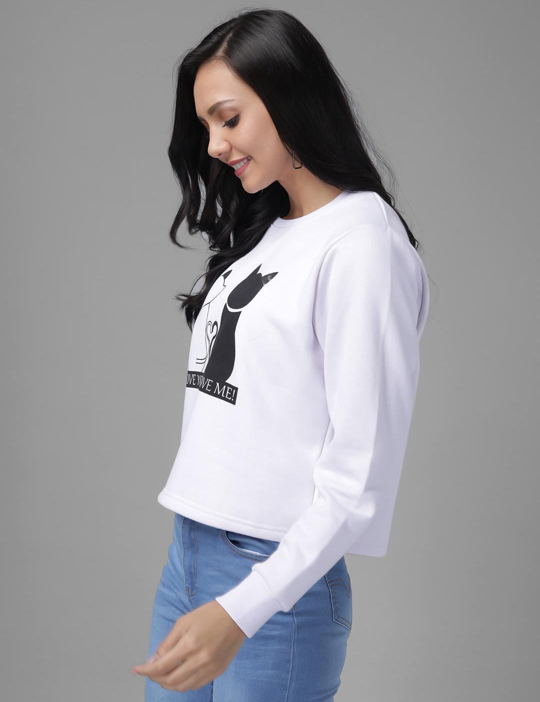 KOTTY Womens Full Sleeve Sweatshirt
