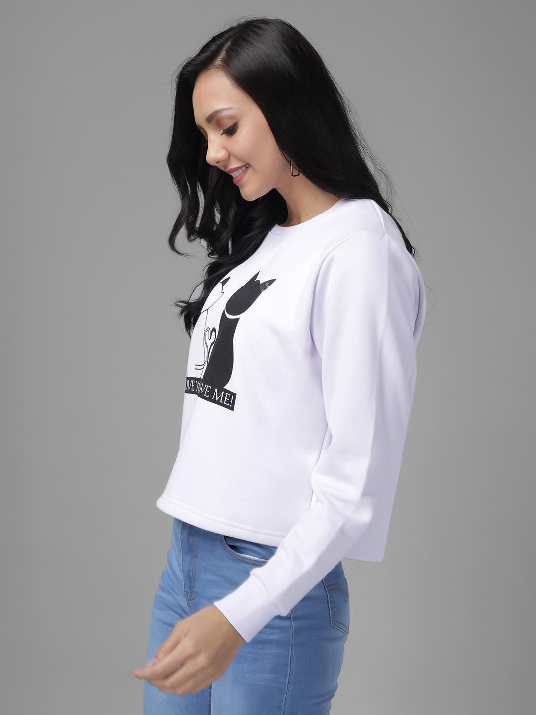 KOTTY Womens Full Sleeve Sweatshirt