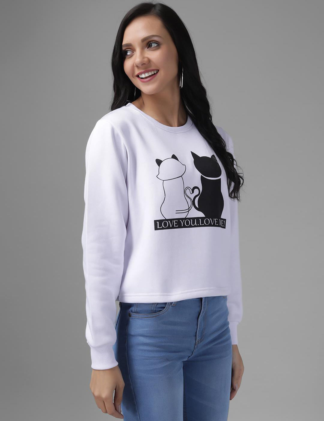 KOTTY Womens Full Sleeve Sweatshirt