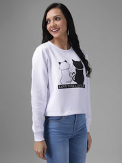 KOTTY Womens Full Sleeve Sweatshirt