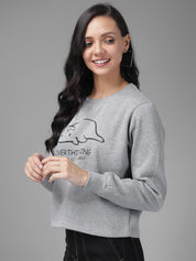 KOTTY Full Sleeve Solid Women Sweatshirt 