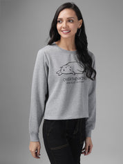 KOTTY Full Sleeve Solid Women Sweatshirt 