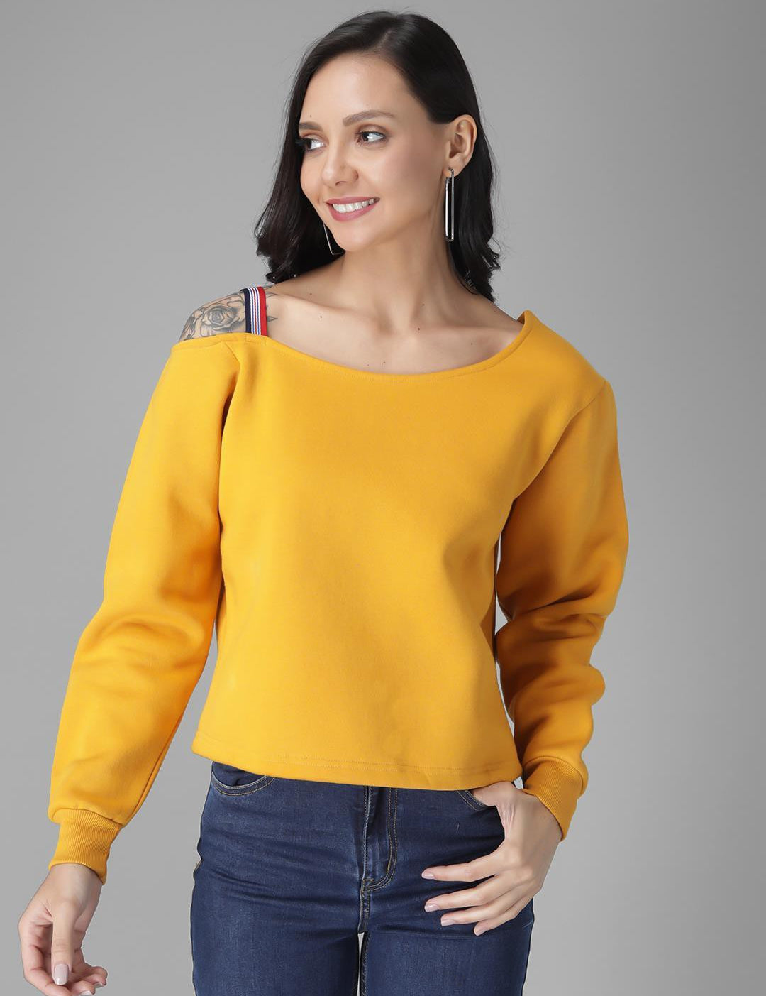 KOTTY Womens Full Sleeve Sweatshirt