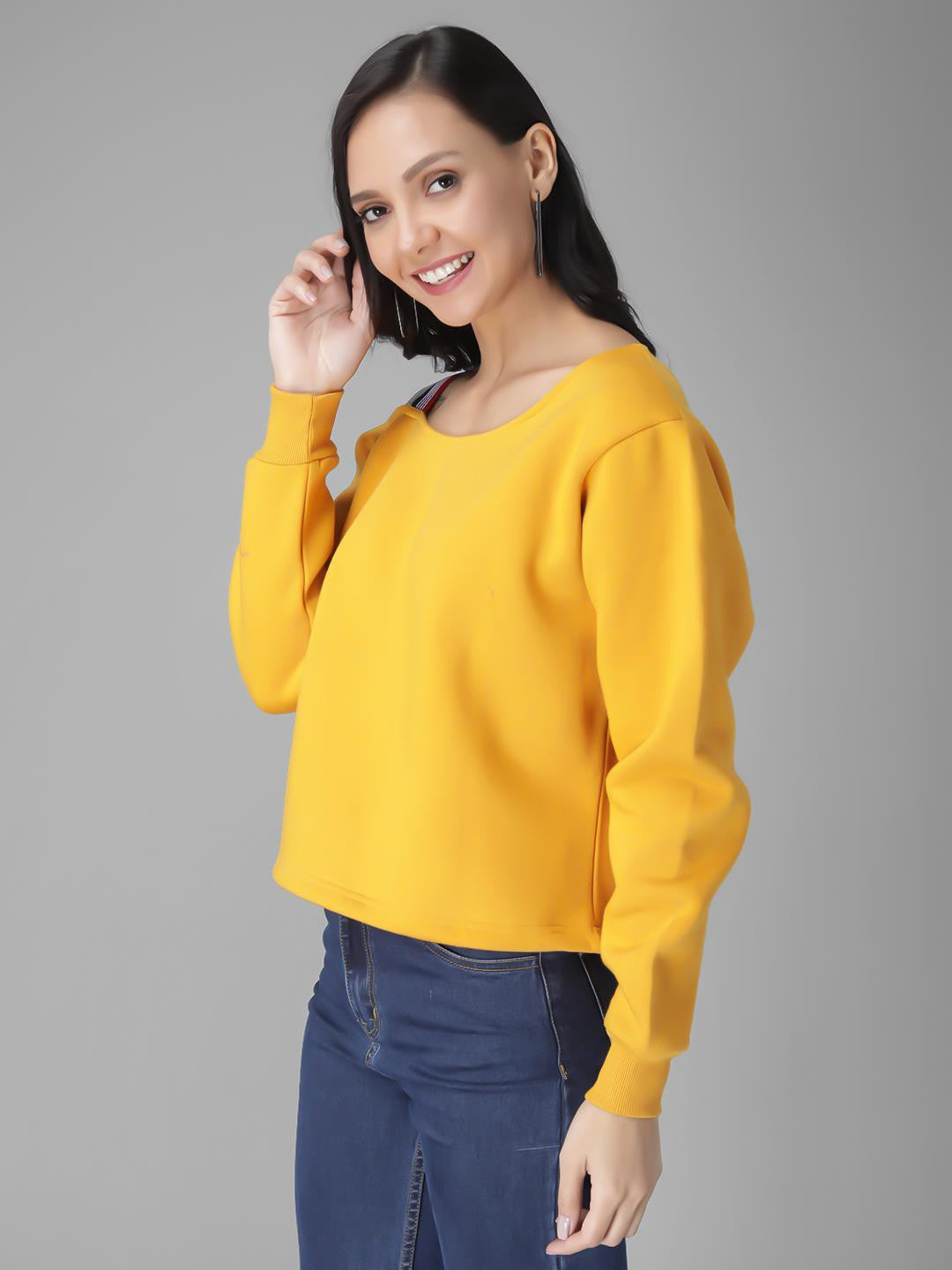 KOTTY Womens Full Sleeve Sweatshirt