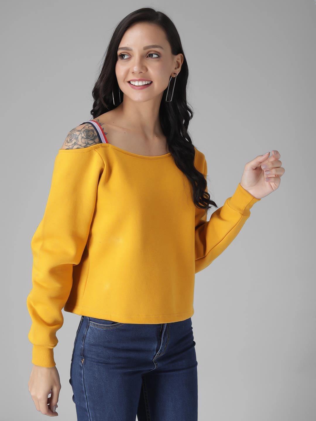 KOTTY Womens Full Sleeve Sweatshirt