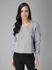 KOTTY Full Sleeve Solid Women Sweatshirt 