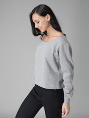 KOTTY Full Sleeve Solid Women Sweatshirt 