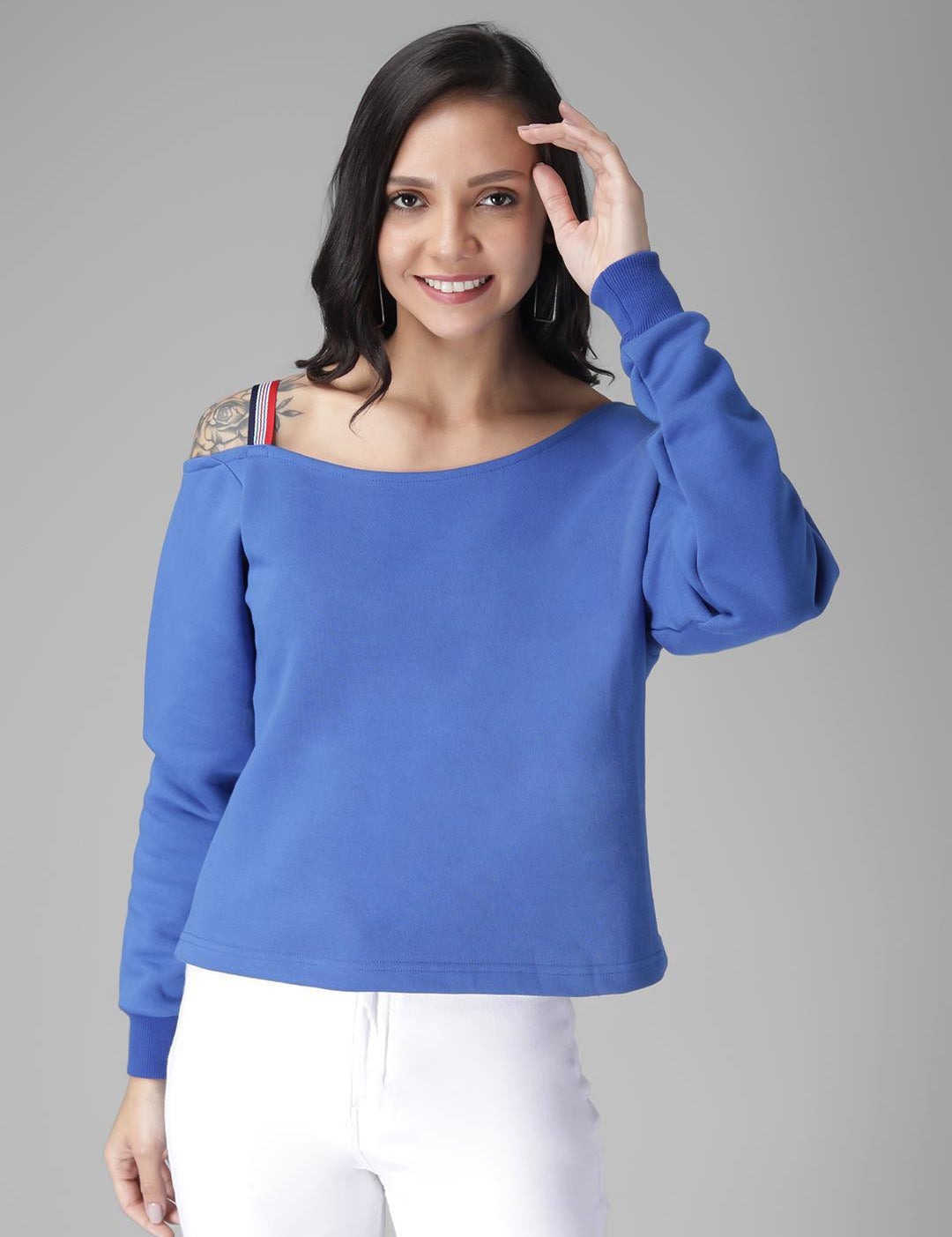 KOTTY Womens Full Sleeve Sweatshirt