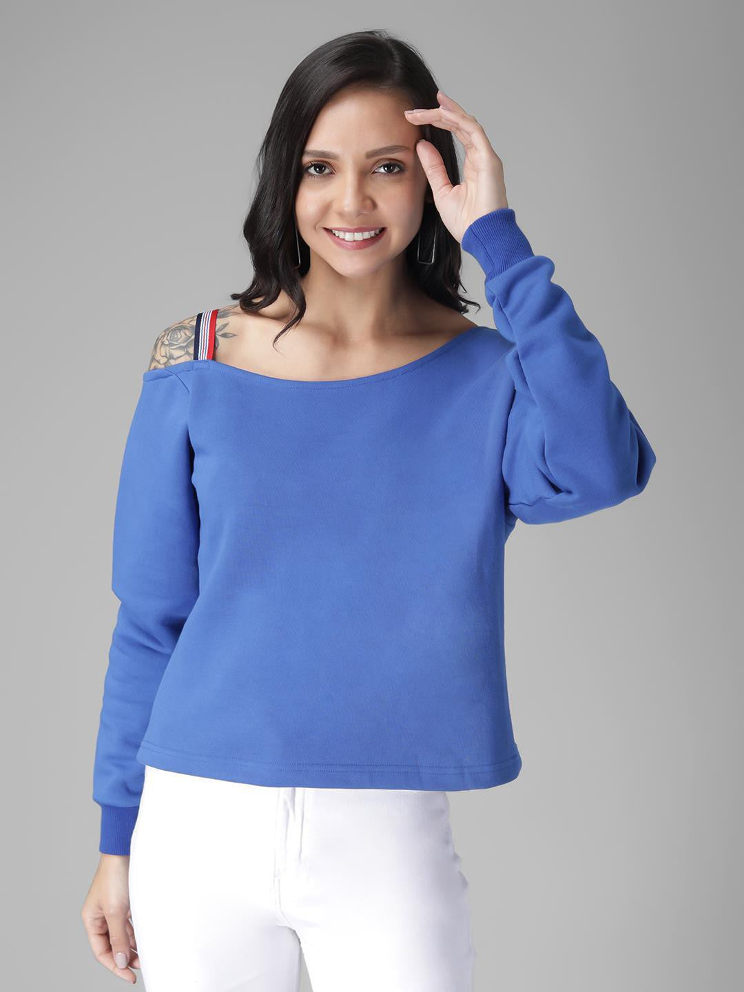 KOTTY Womens Full Sleeve Sweatshirt