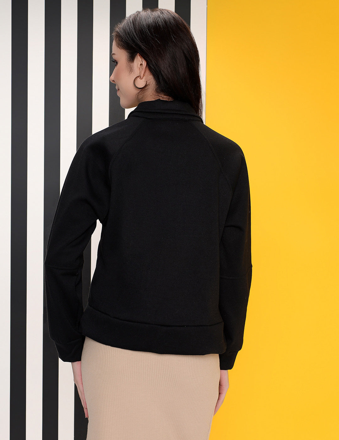 KOTTY Women Full Sleeve Solid Sweatshirt