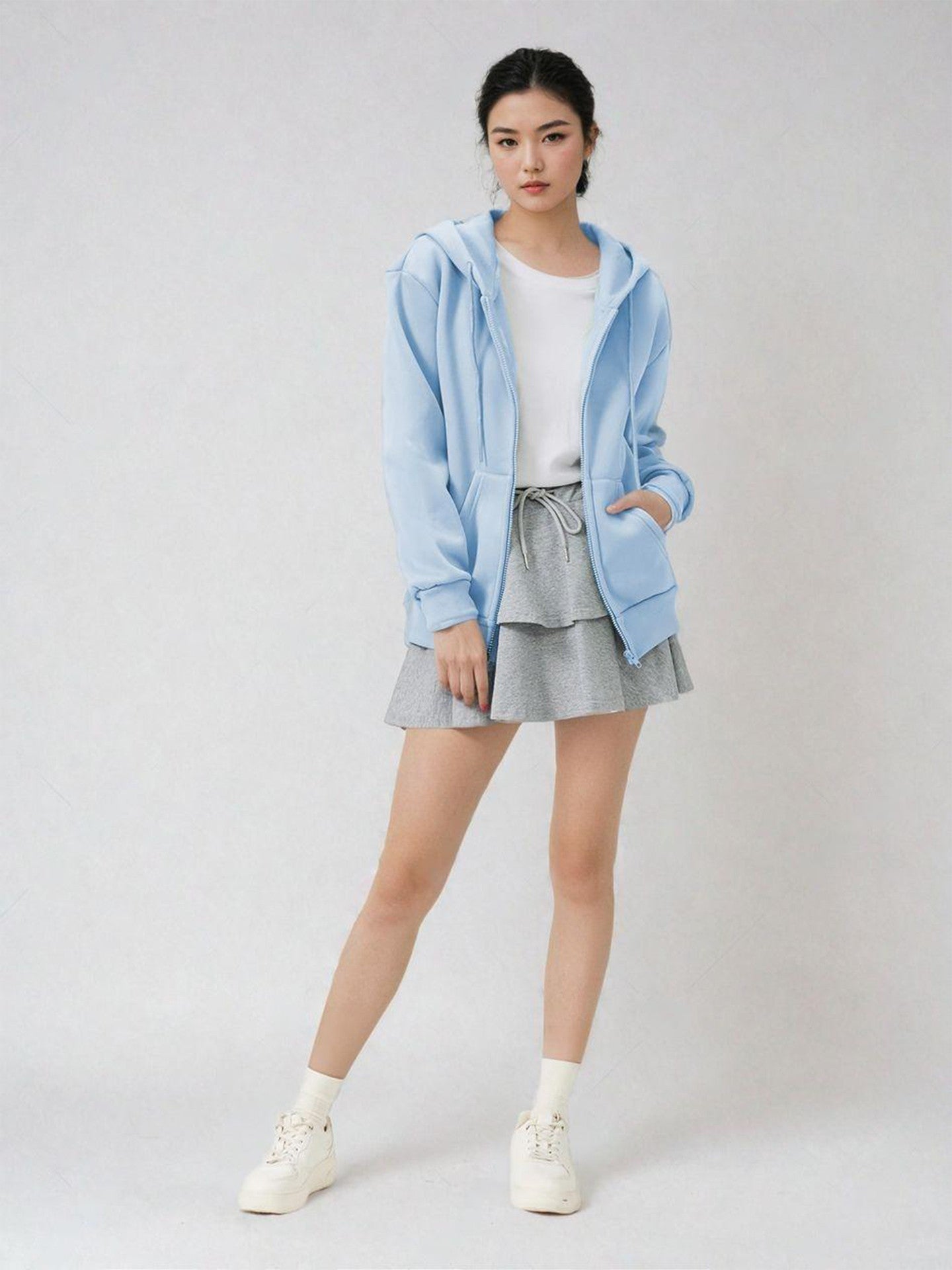 KOTTY Full Sleeve Solid Women Sweatshirt 