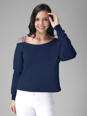 KOTTY Full Sleeve Solid Women Sweatshirt 