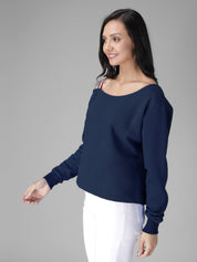 KOTTY Full Sleeve Solid Women Sweatshirt 