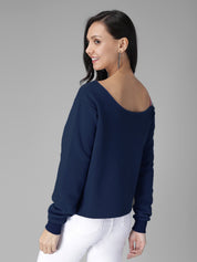 KOTTY Full Sleeve Solid Women Sweatshirt 