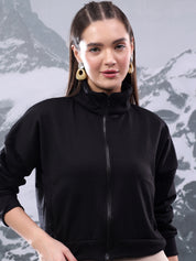 KOTTY Women Full Sleeve Solid Sweatshirt