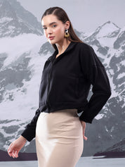 KOTTY Women Full Sleeve Solid Sweatshirt