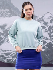 KOTTY Women Full Sleeve Solid Sweatshirt