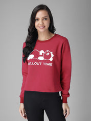 KOTTY Full Sleeve Solid Women Sweatshirt 