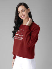 KOTTY Full Sleeve Solid Women Sweatshirt 