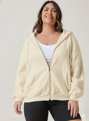 Kotty Women's Off-White Zipper Sweatshirt