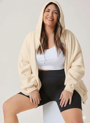 Kotty Women's Off-White Zipper Sweatshirt