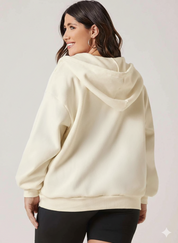 Kotty Women's Off-White Zipper Sweatshirt